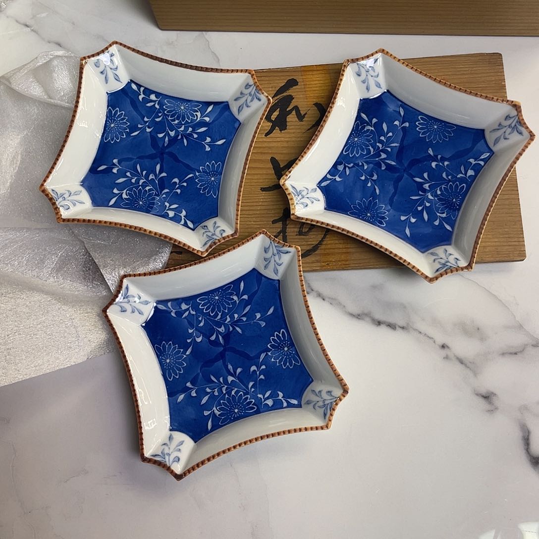 瓷片琼*三支盘子很哇塞