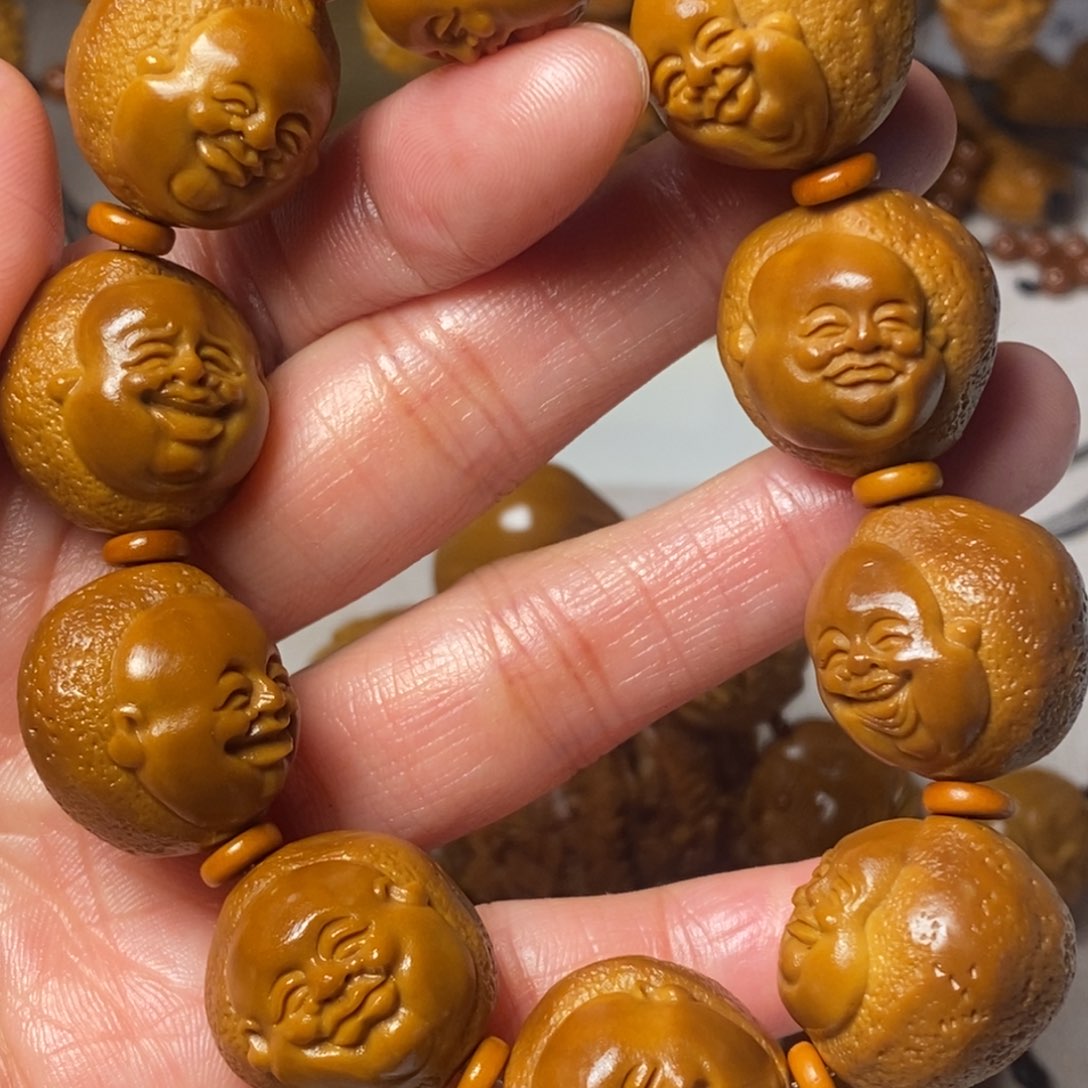 橄榄核手串/手链橘子皮百态笑佛