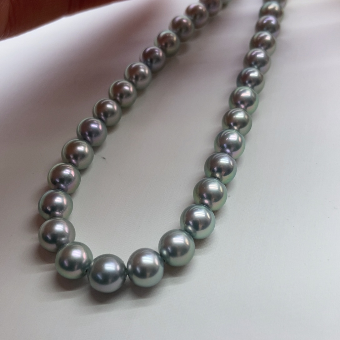 海水珍珠项链银S925镶嵌