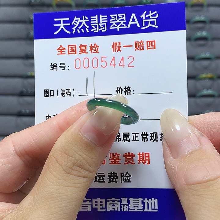 翡翠未镶嵌戒圈5442