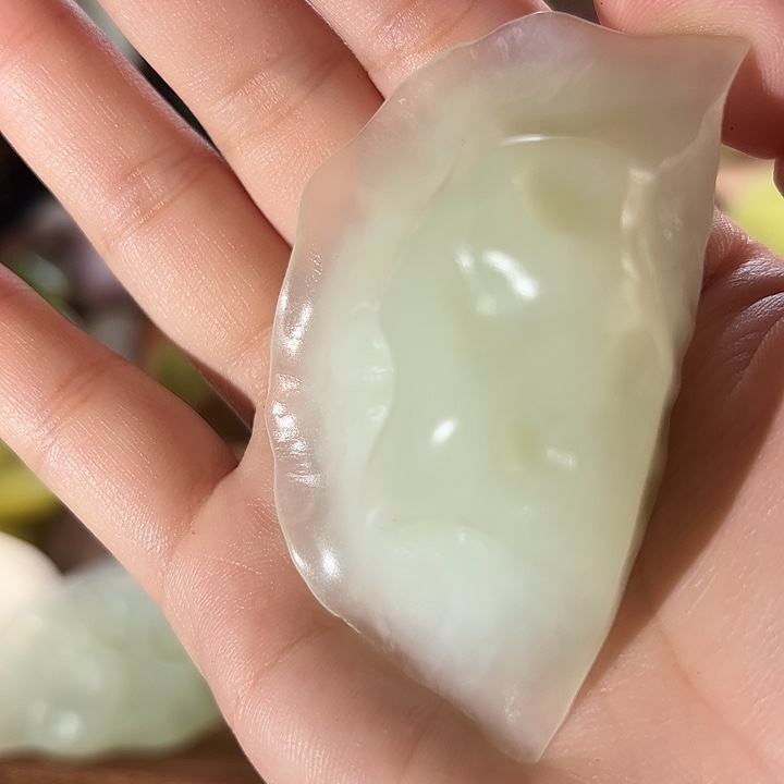 蛇纹石玉饺子合金博*