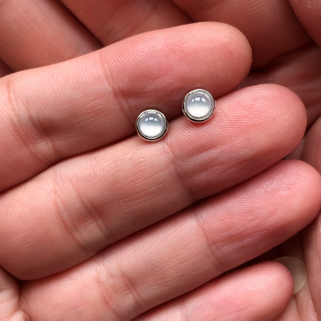 炸***ξ翡翠银S925镶嵌耳饰天然缅甸翡翠耳钉