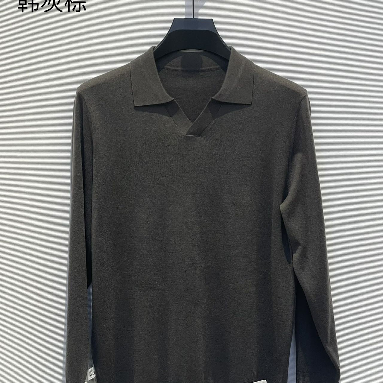 翻领秋季Polo衫polo男刺绣长袖常规商务常规款