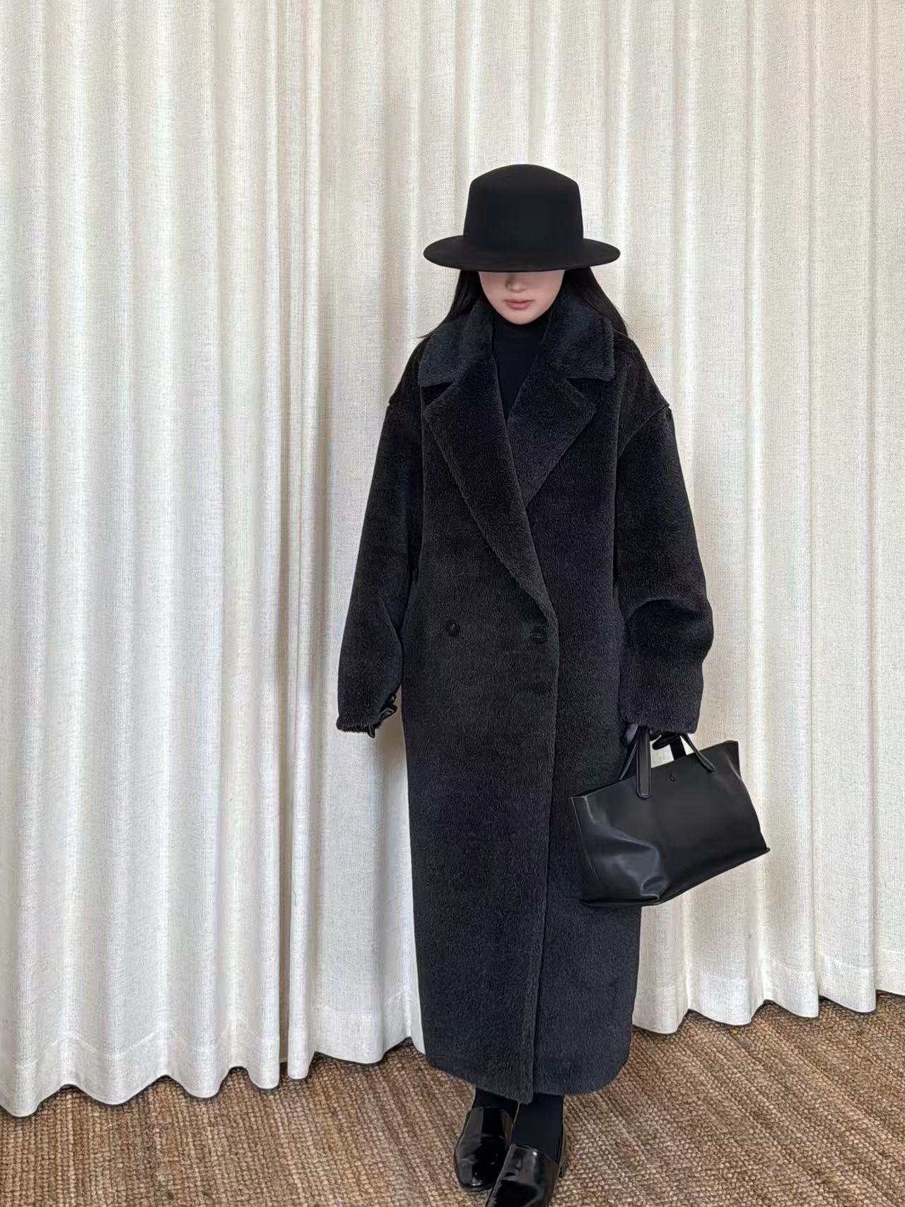 【Yangzipuzi】镇店之宝皇室婴驼秘鲁安第斯超细羊驼西装领大衣