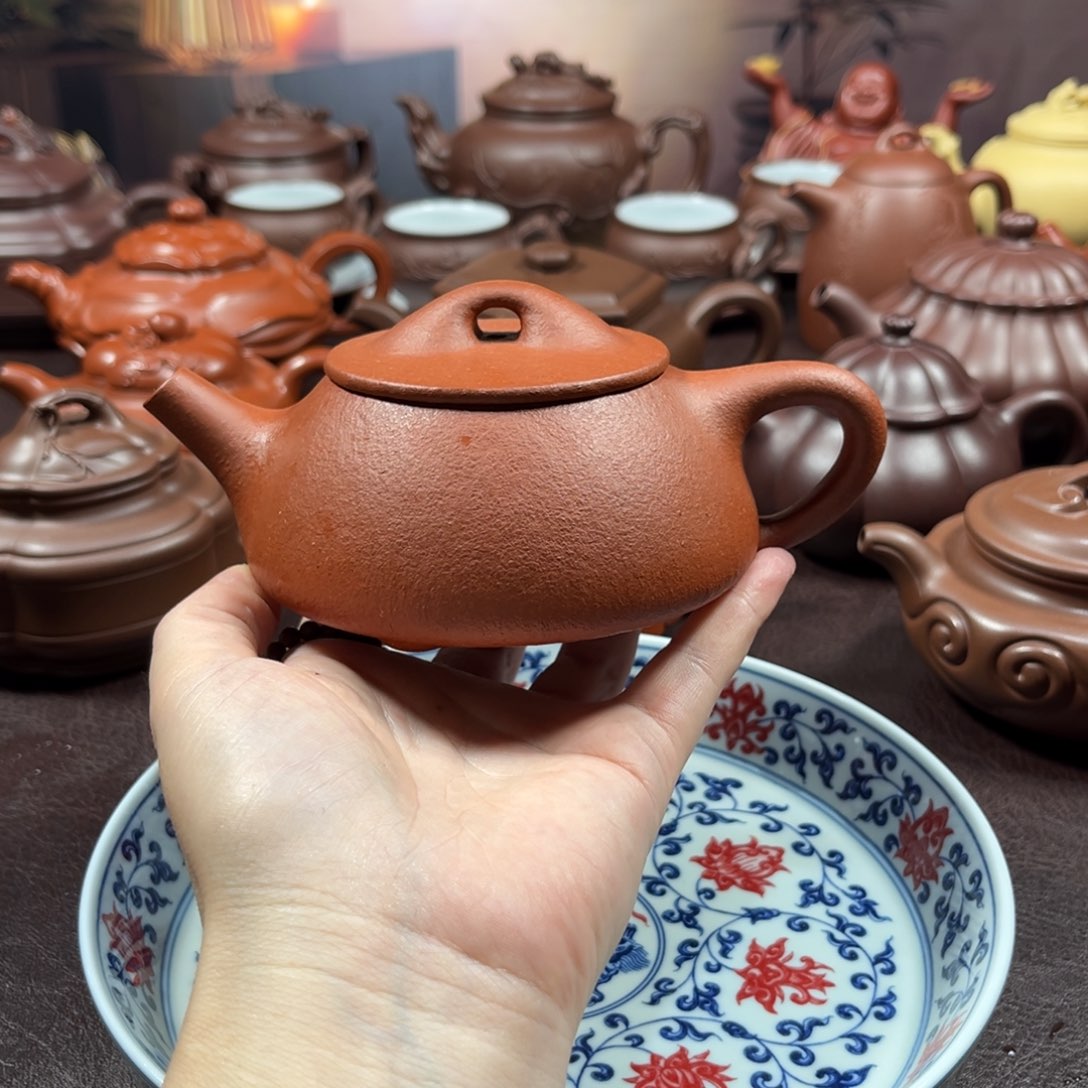 茶壶紫砂从*慢原矿降坡泥200毫升