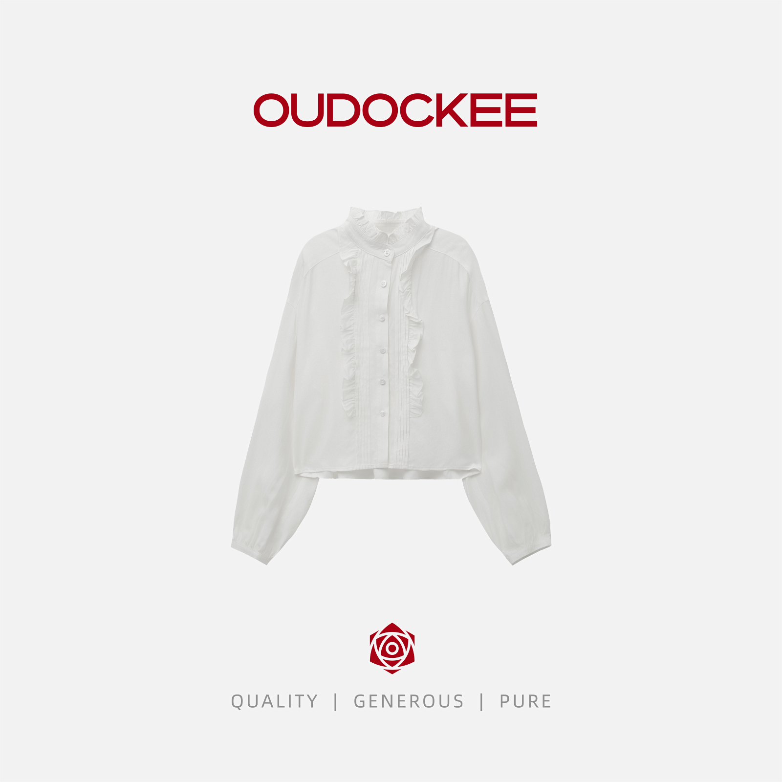 OUDOCKEE 鸥鸥 【盲盒】绷带上衣白+大白兔 组合 盲盒 499白-536-