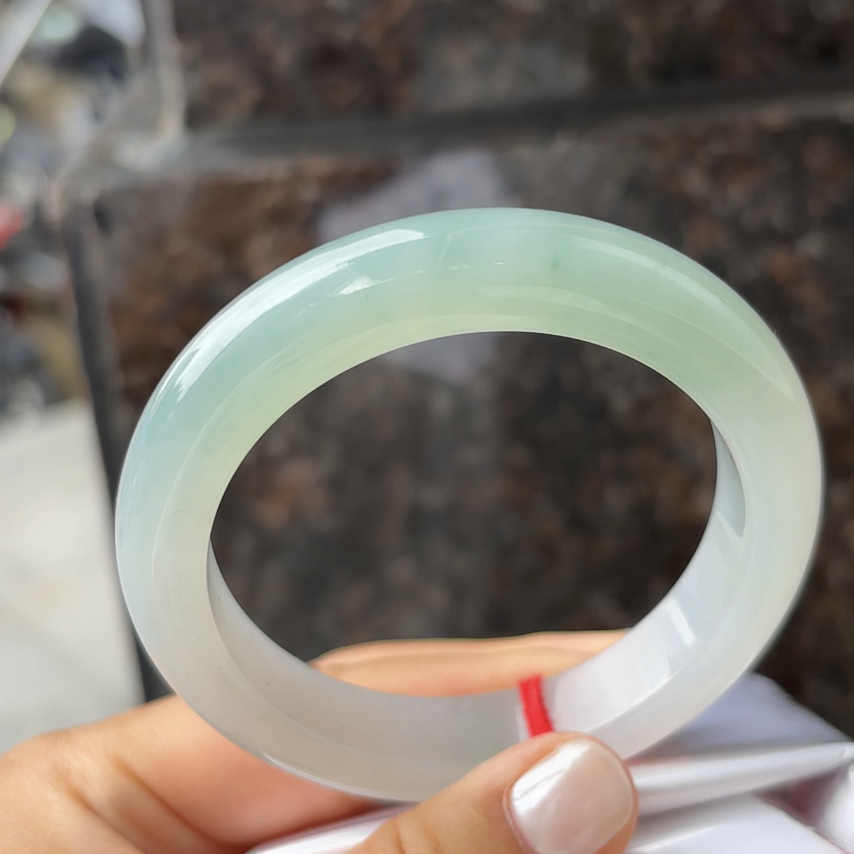 ML（上新）五十八翡翠A货手镯正品