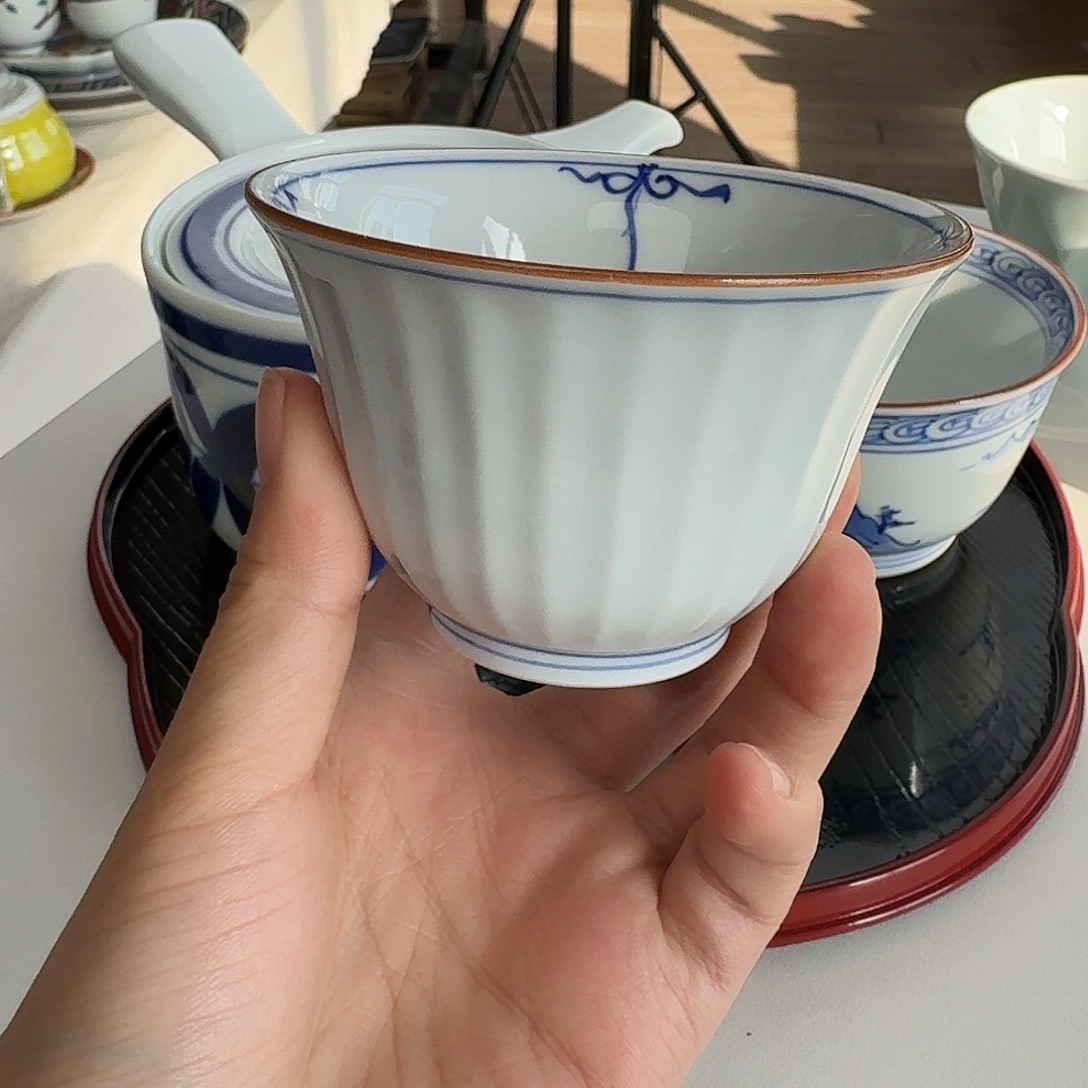 瓷片洸琳窑手绘茶杯容量120ml