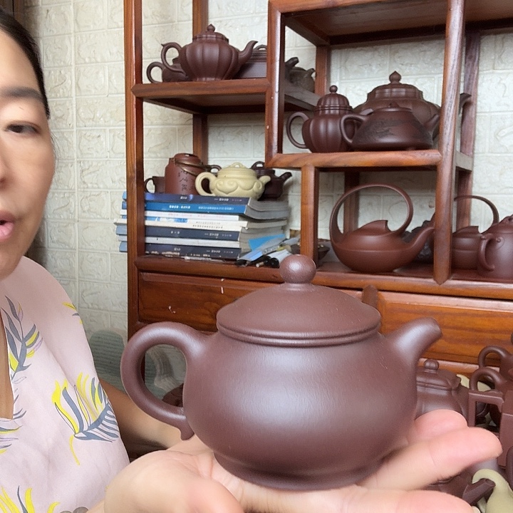 茶壶紫砂潘壶240cc半手工
