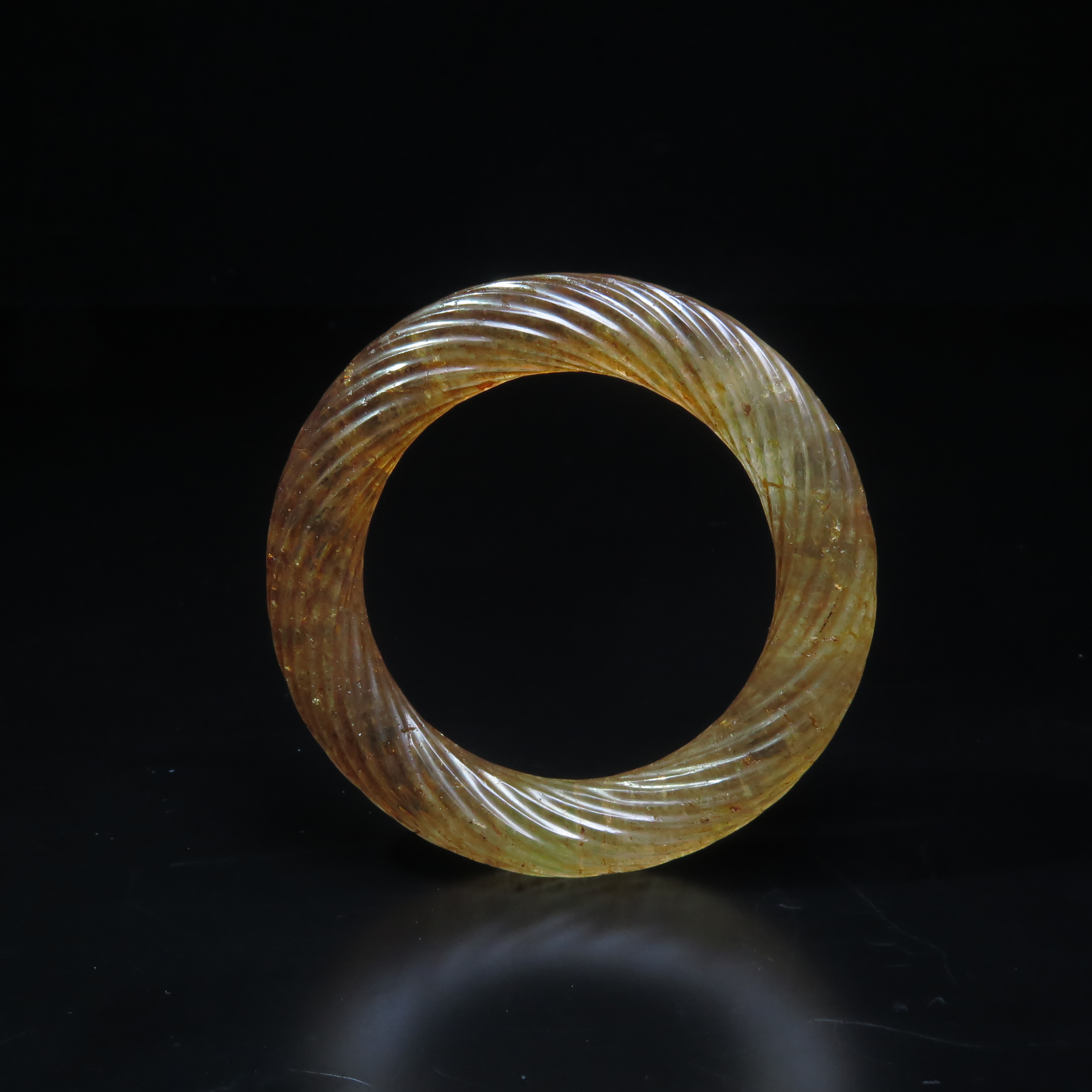 清代水晶纽丝环/MZ617658/水晶/民族文物