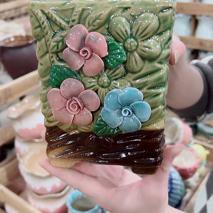 有孔，凑单福利满10元发货陶瓷多肉花盆！