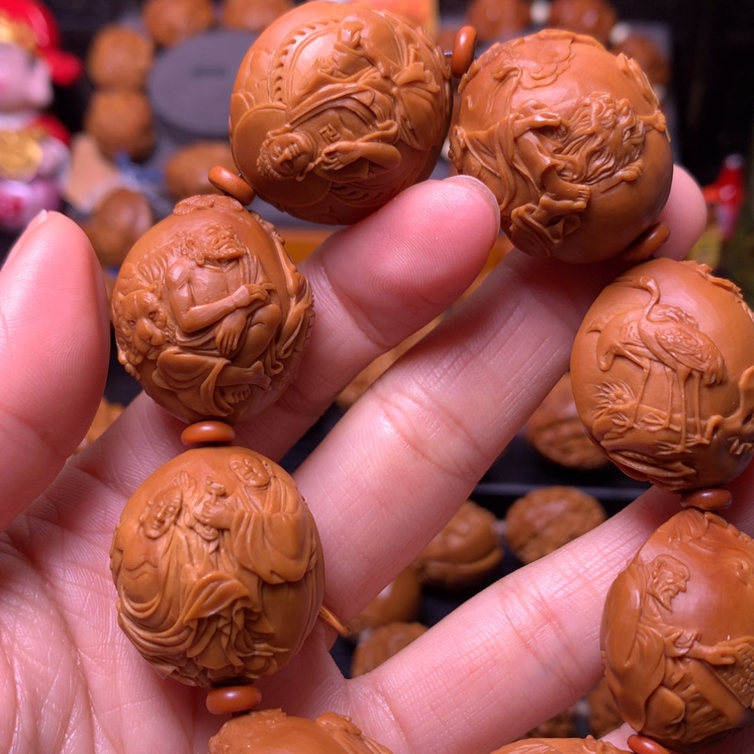 橄榄核手串/手链中**子十八罗汉
