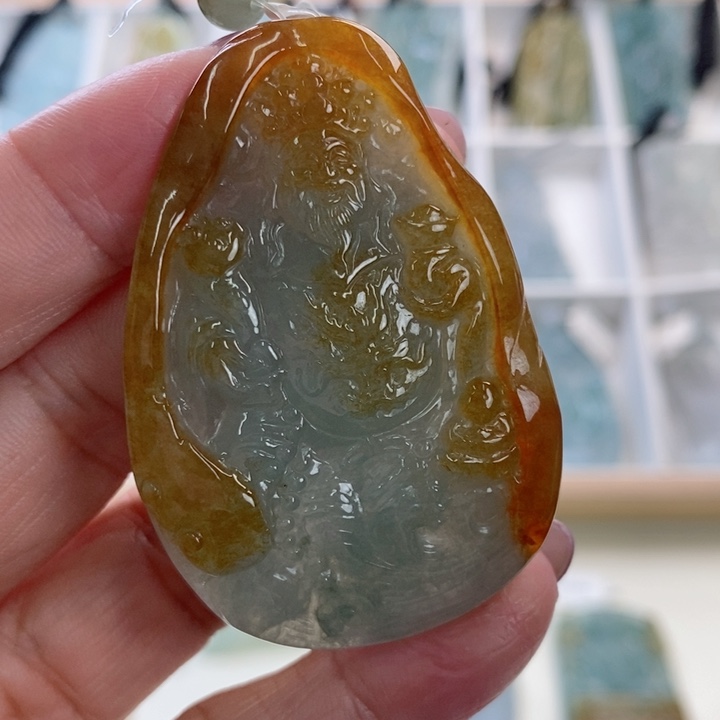 颈饰未镶嵌翡翠莫*翡翠