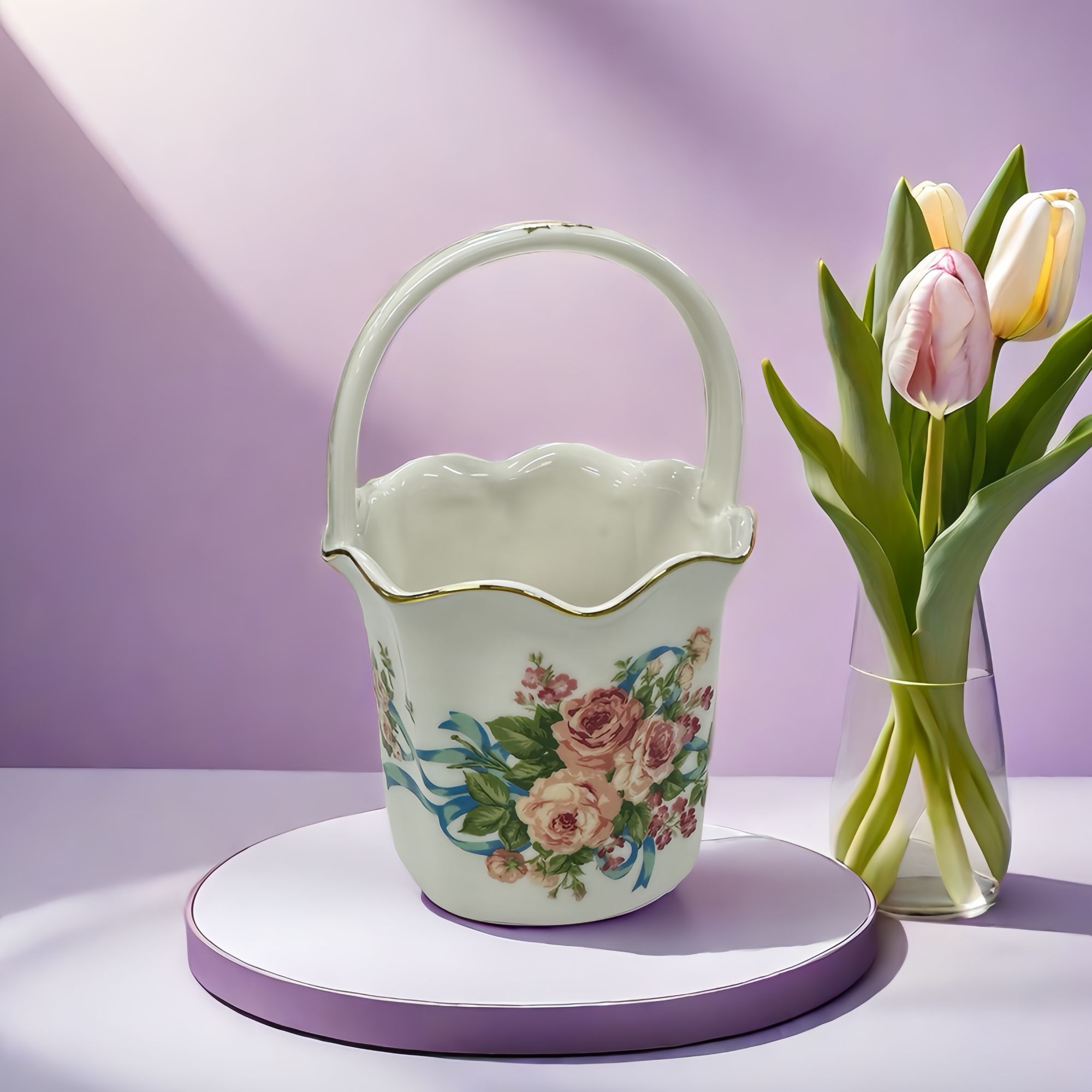 韩国勺叉筒勺水果叉篮子