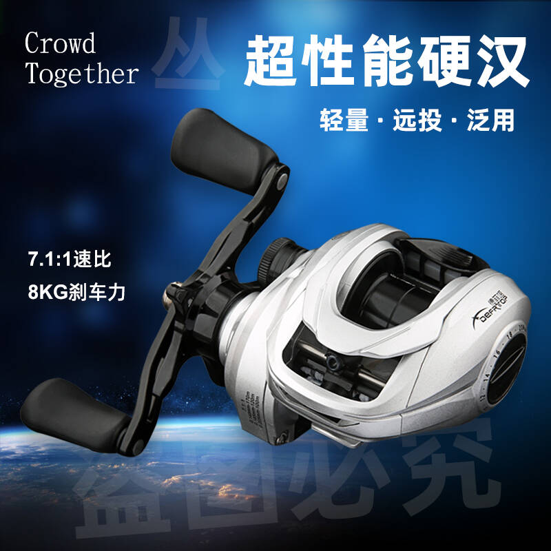 【2025德菲塔水滴轮】超轻远投泛用微物防炸线路亚渔鱼轮鱼线轮