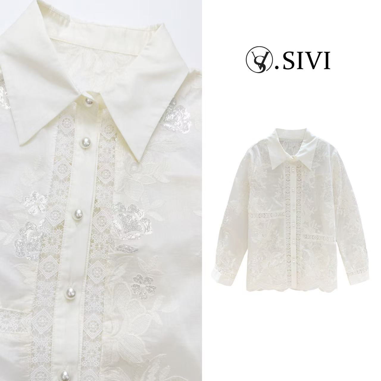 熙薇【万物复苏】2025早春新款时尚休闲气质轻奢衬衣H1253