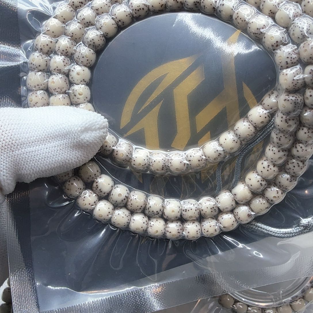 星月菩提吊坠5骨瓷白大眼睛7左右108