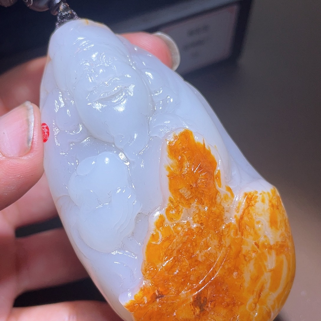 和田玉未镶嵌颈饰D2