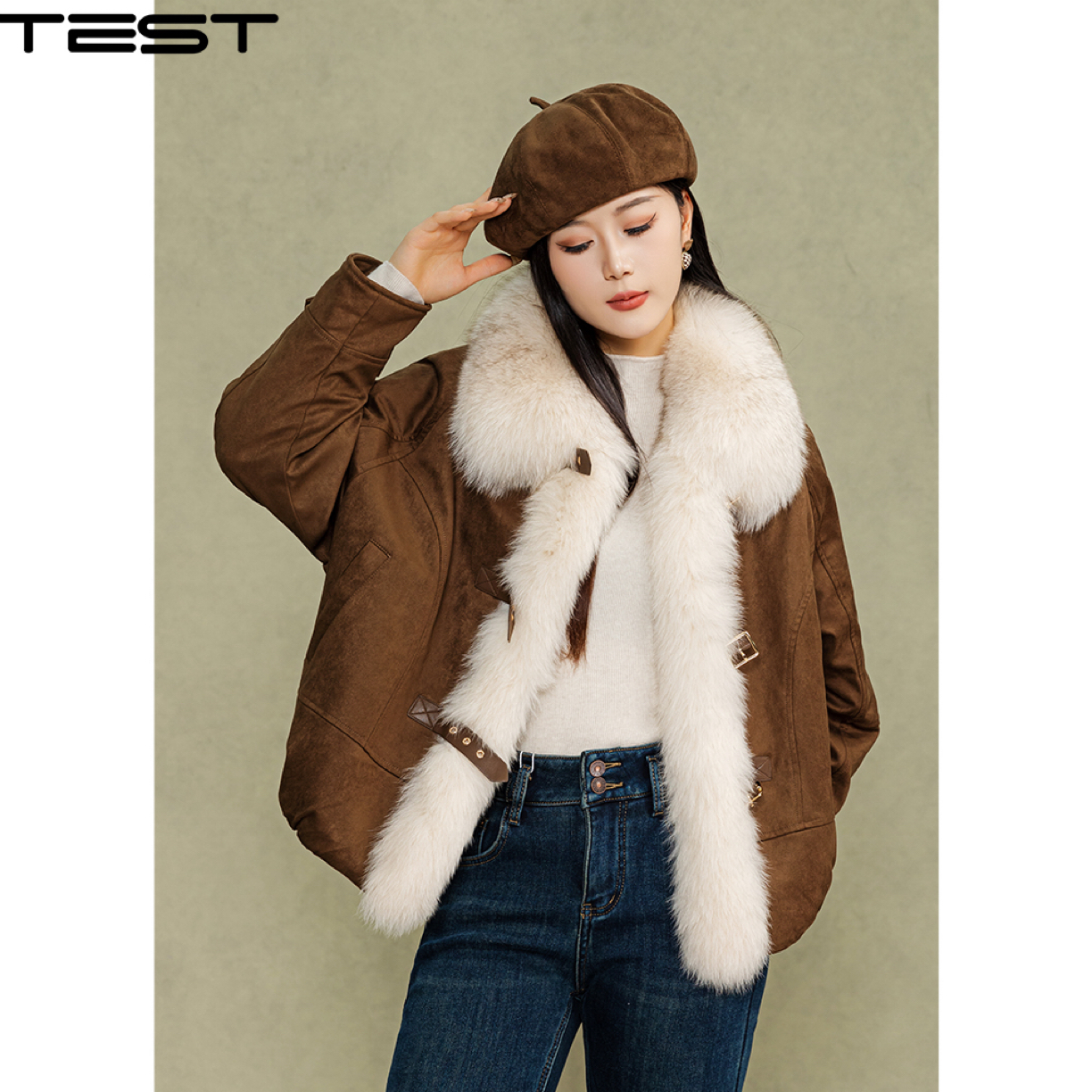 武冈她之蝶25冬外套 2254133款时尚外套