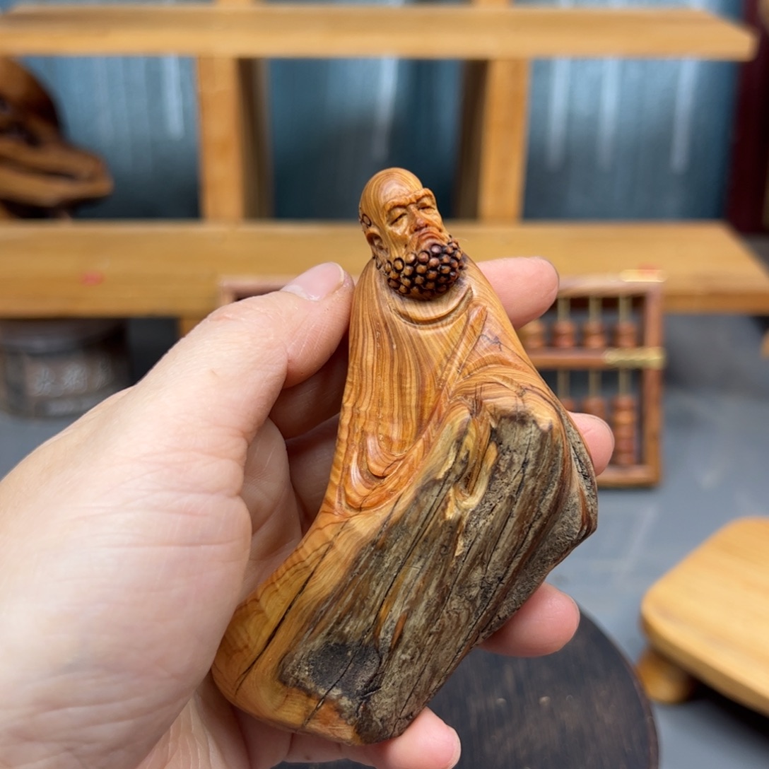 柏木崖柏木摆件手把件，34