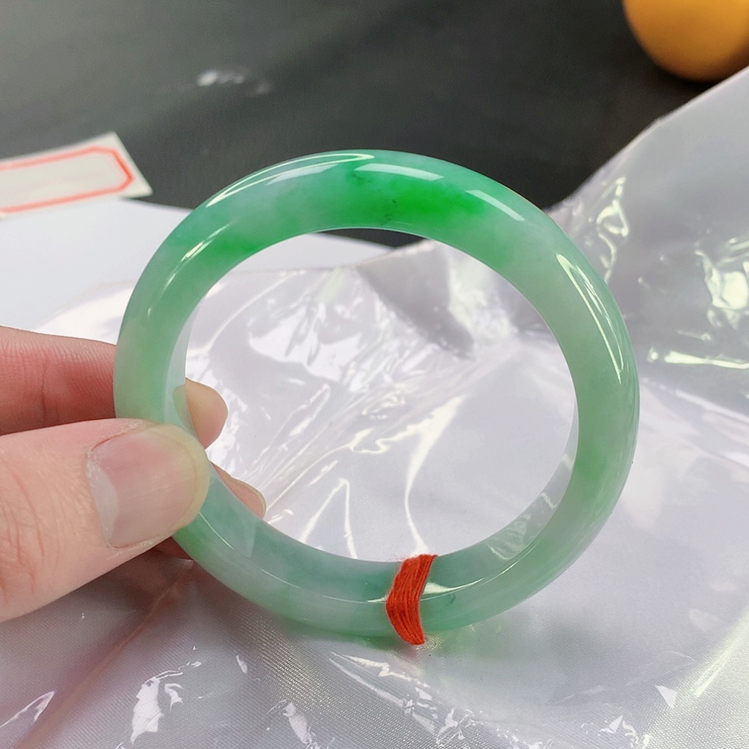 翡翠手镯未镶嵌810缅甸天然翡翠A货