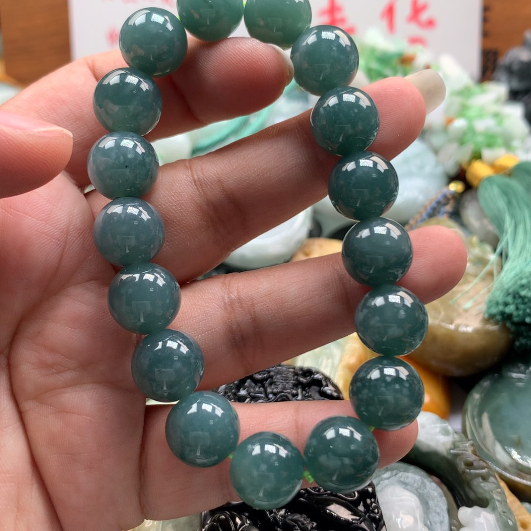翡翠未镶嵌颈饰保真天然A货翡翠