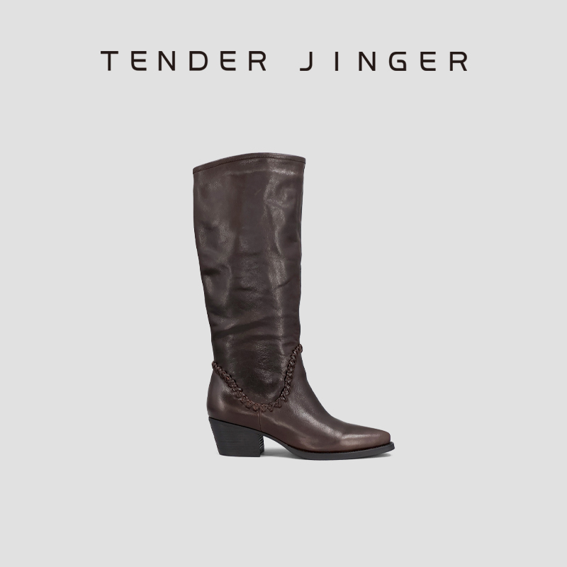 Tender Jinger｜线下专供 2025新款复古小牛皮长筒靴 ZS1031