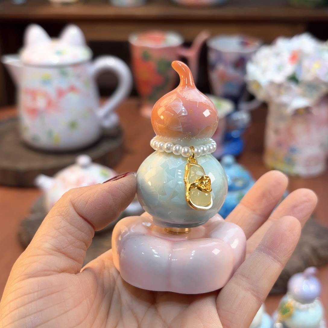 瓷片景德镇手绘高温釉下彩陶瓷茶具