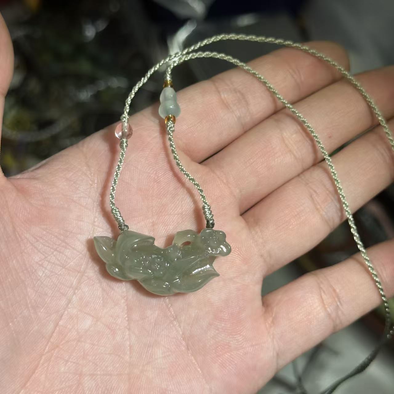 【S53】和田玉精品莲花吊坠多样性发其一