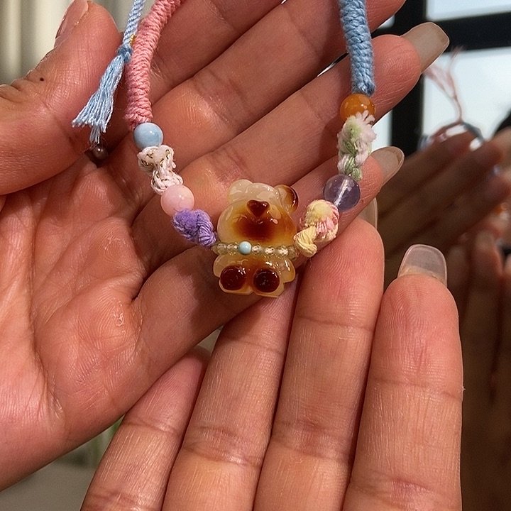 琥珀颈饰未镶嵌蜜蜡手串