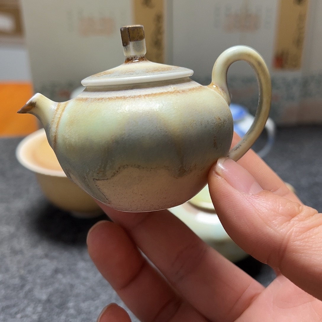 陶气窑瑶光鹰嘴壶九石烧