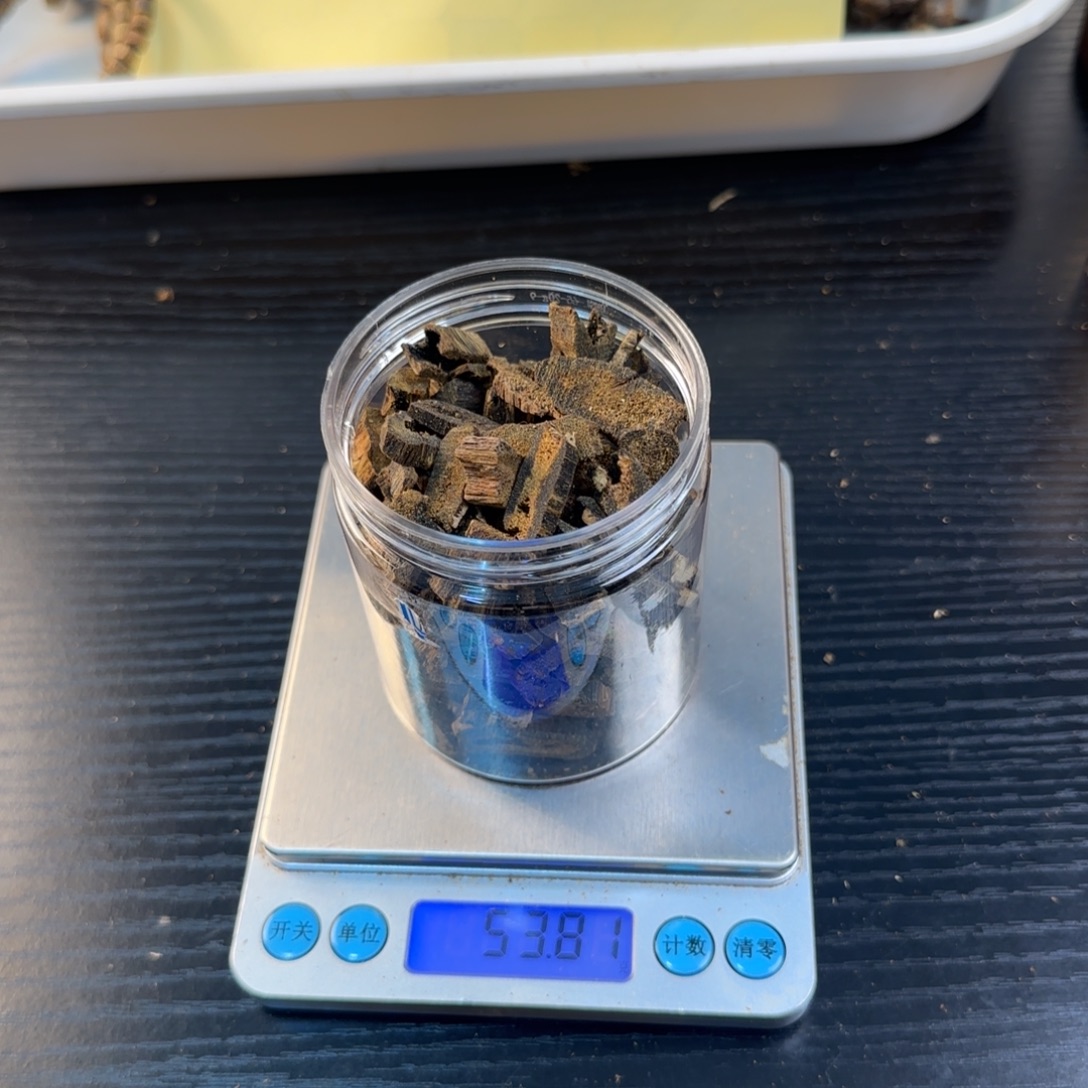 线香奇楠虫漏53克乌身块料