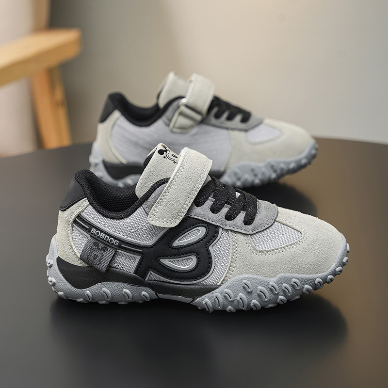 巴布豆童鞋男童2025秋季款皮面儿童鞋男6-12岁儿童秋季鞋