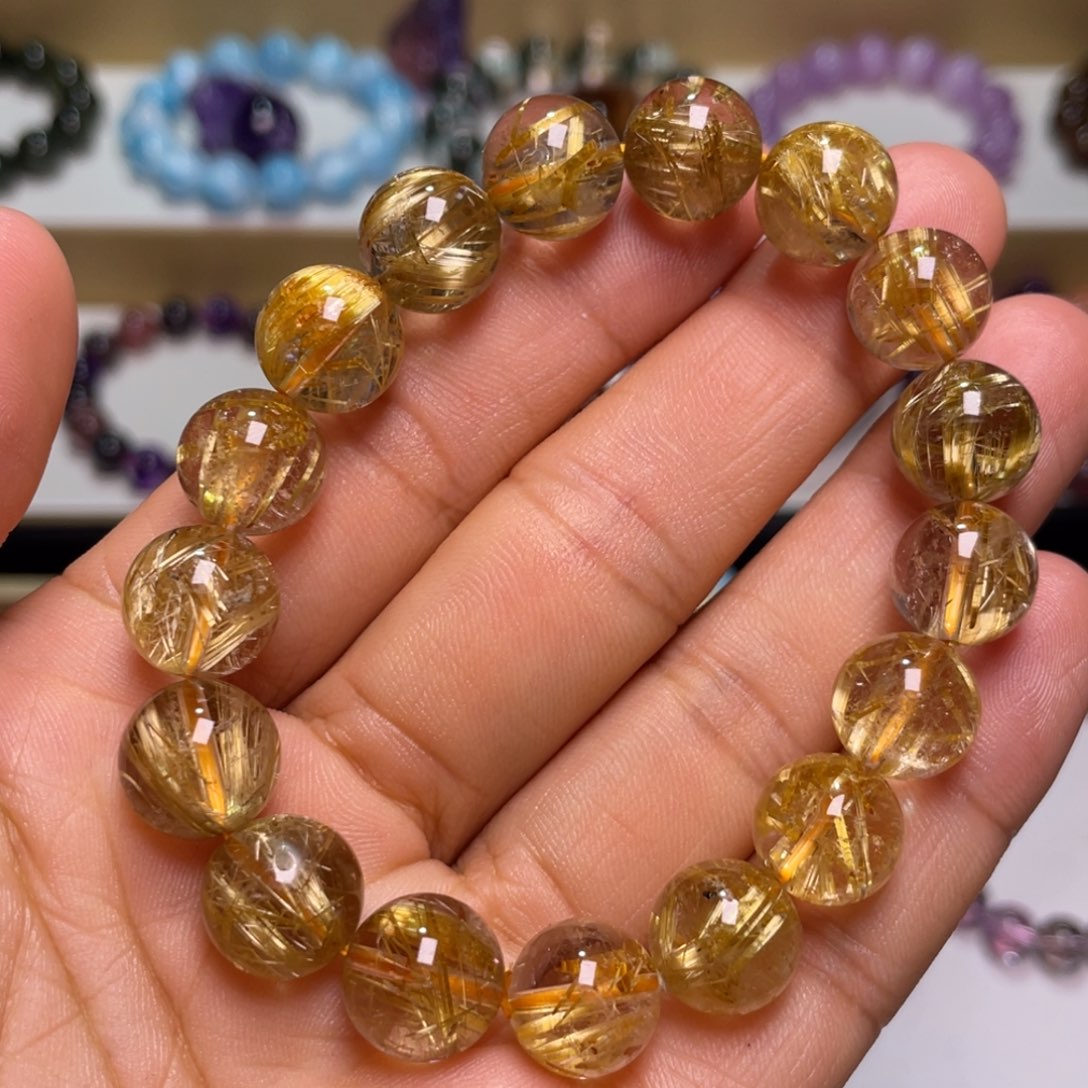 水晶手链未镶嵌钛晶手链