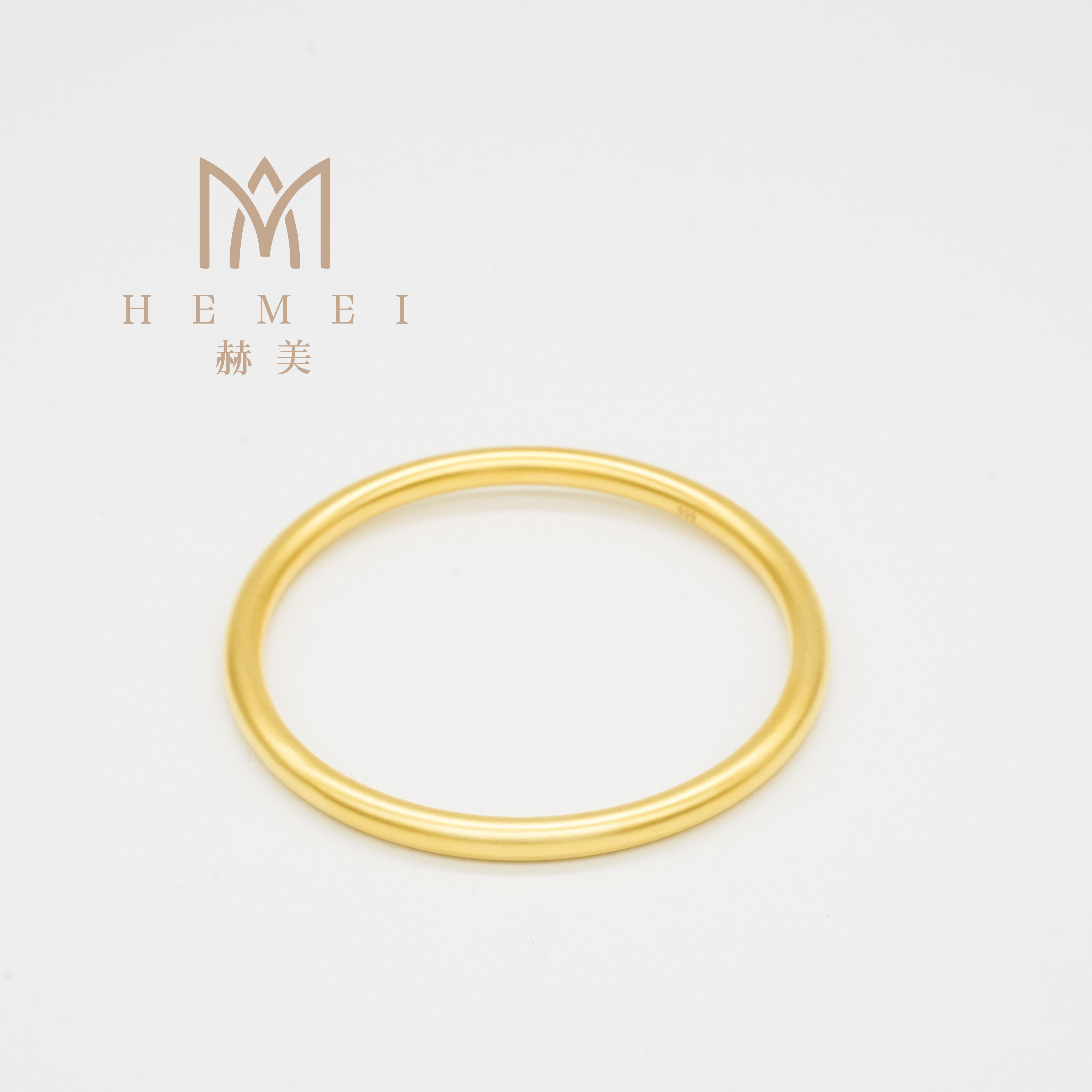合金手镯 合金手镯 HEMEI/赫美轻奢 新号福利 5N素圈手镯镀K金