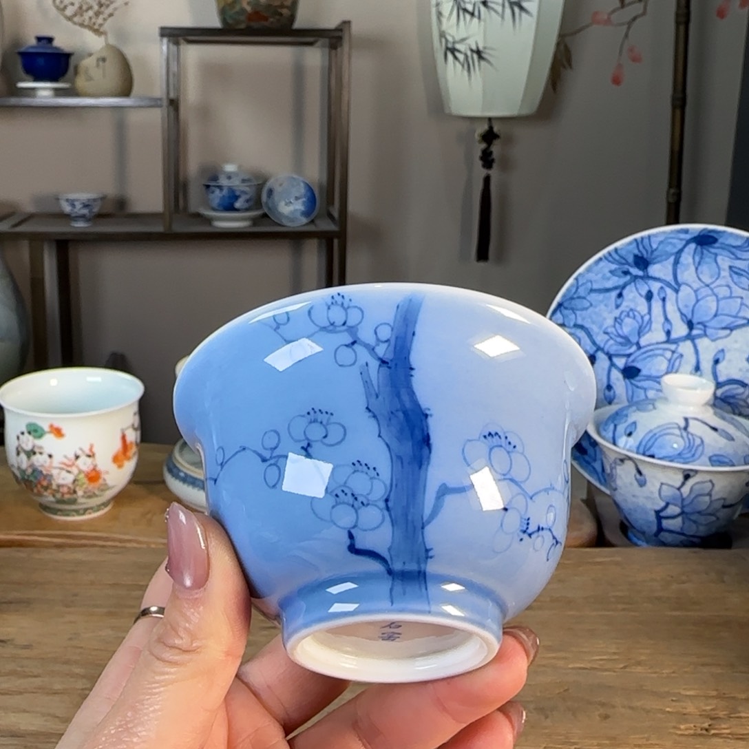 杯景德镇陶瓷柴烧多人