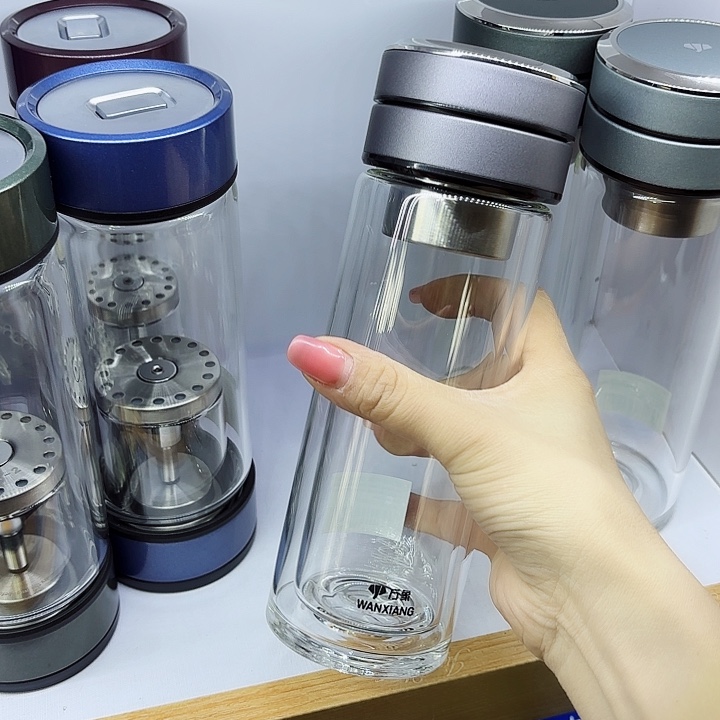 手****9万象双层玻璃杯v158水泥灰