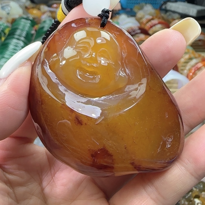 玛瑙/玉髓合金手把件