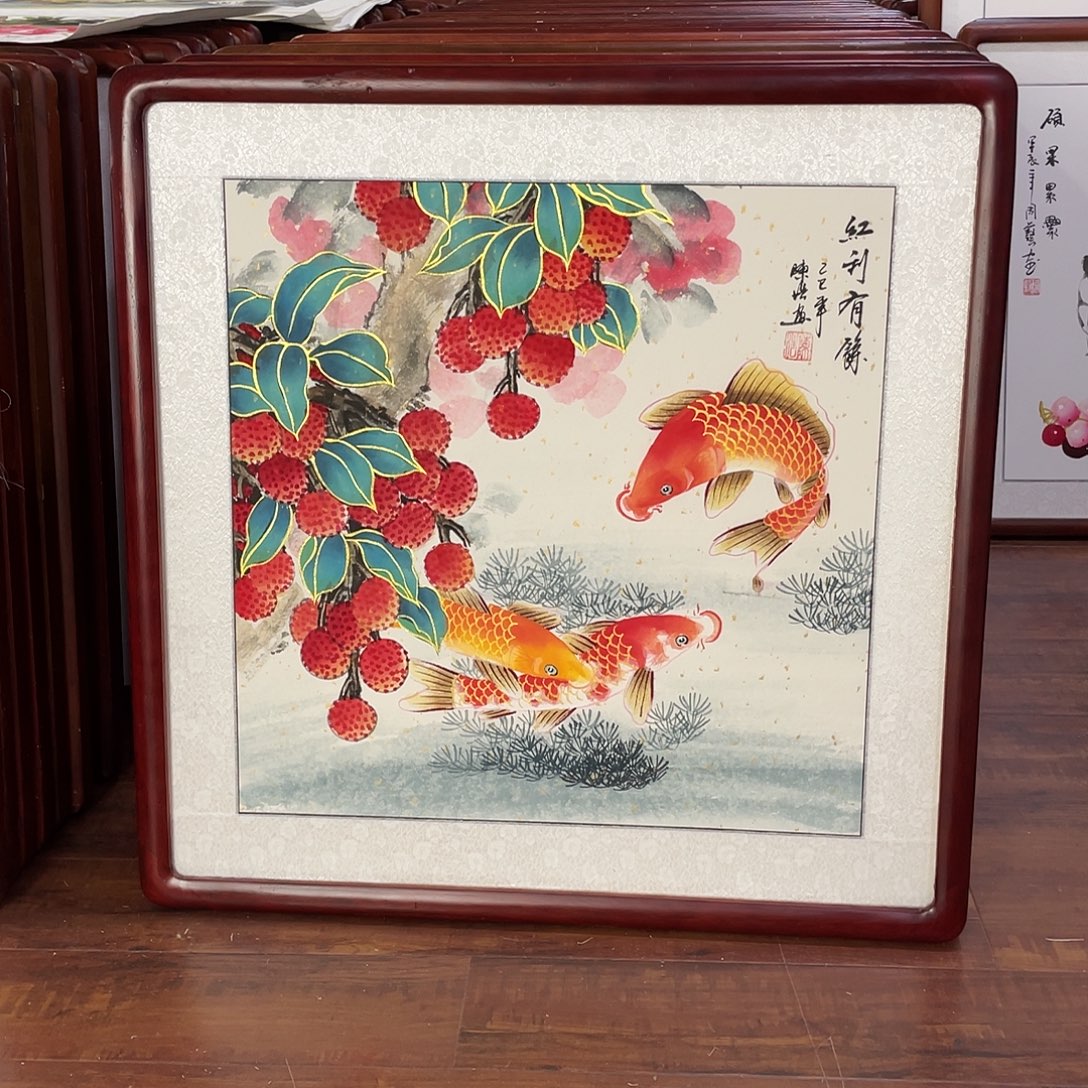 国画带框尺寸63*63厘米