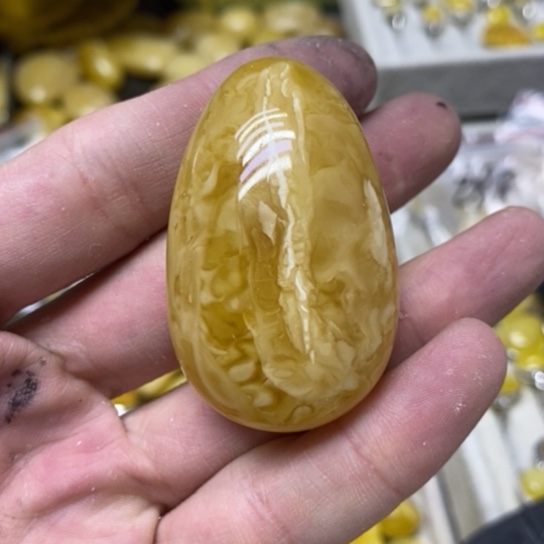 蜜蜡裸石未镶嵌吊坠