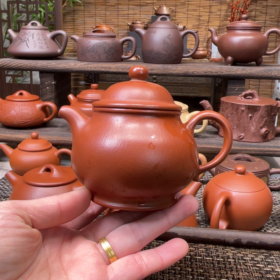 紫砂茶壶宜兴原矿紫砂手工制170全