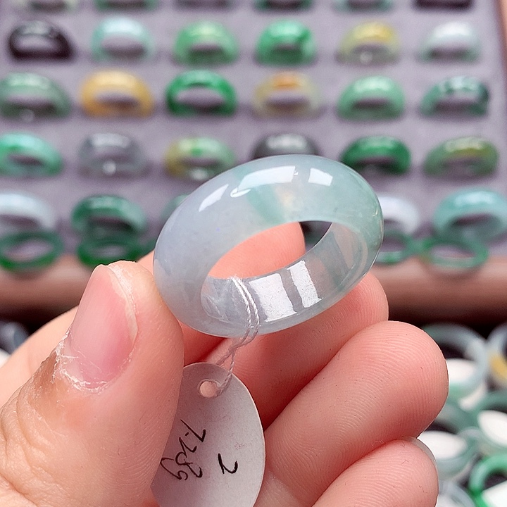 翡翠未镶嵌戒指20号