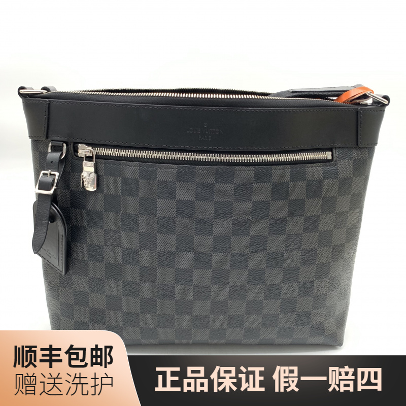 95新 LouisVuitton/路易威登 LV黑棋盘格斜挎包（小）/10020813肩包
