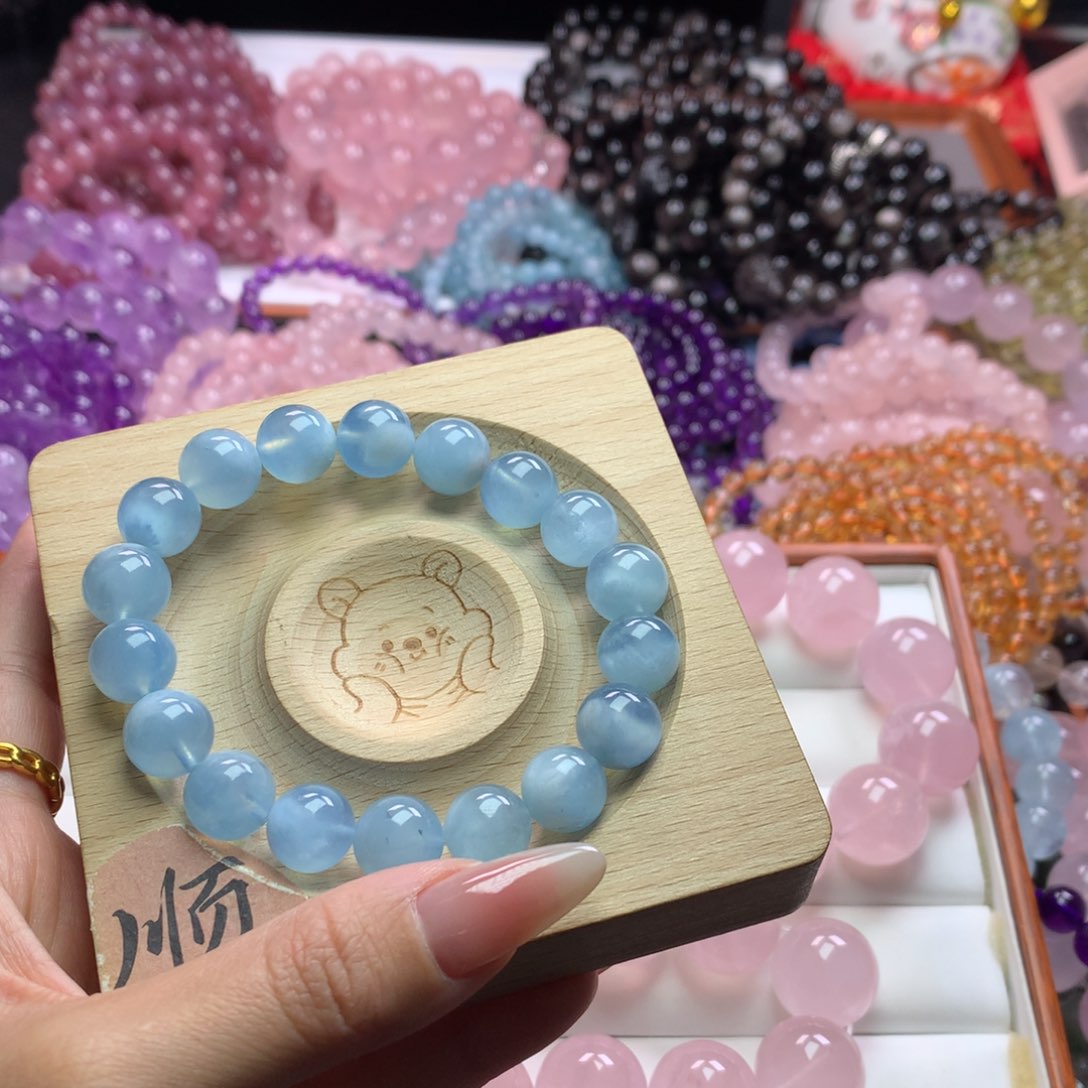 水晶手链未镶嵌福***✨拍x2海蓝宝卡11.5+