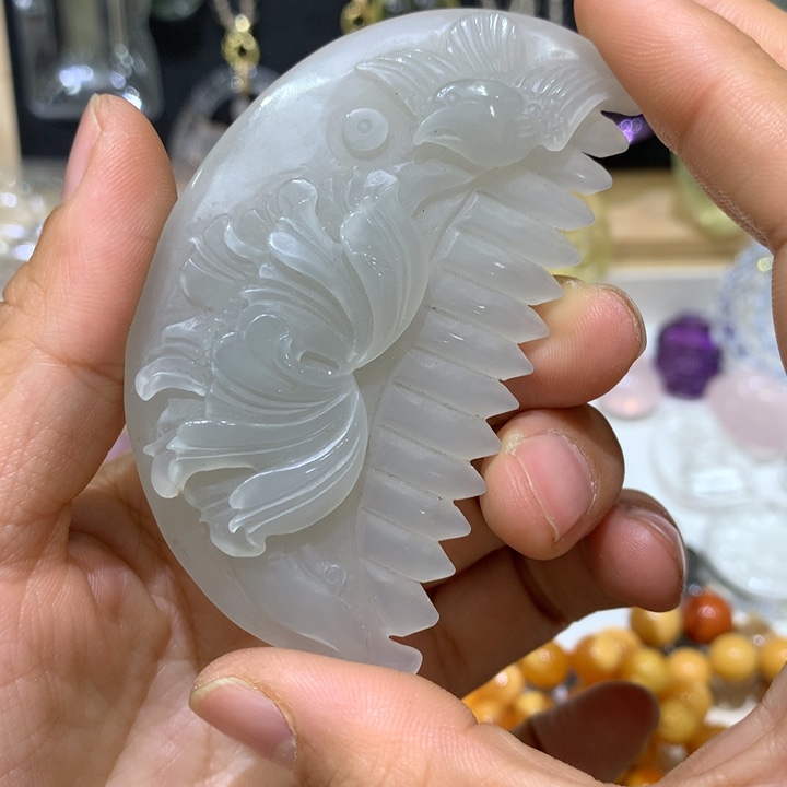 和田玉手把玩未镶嵌百**爱