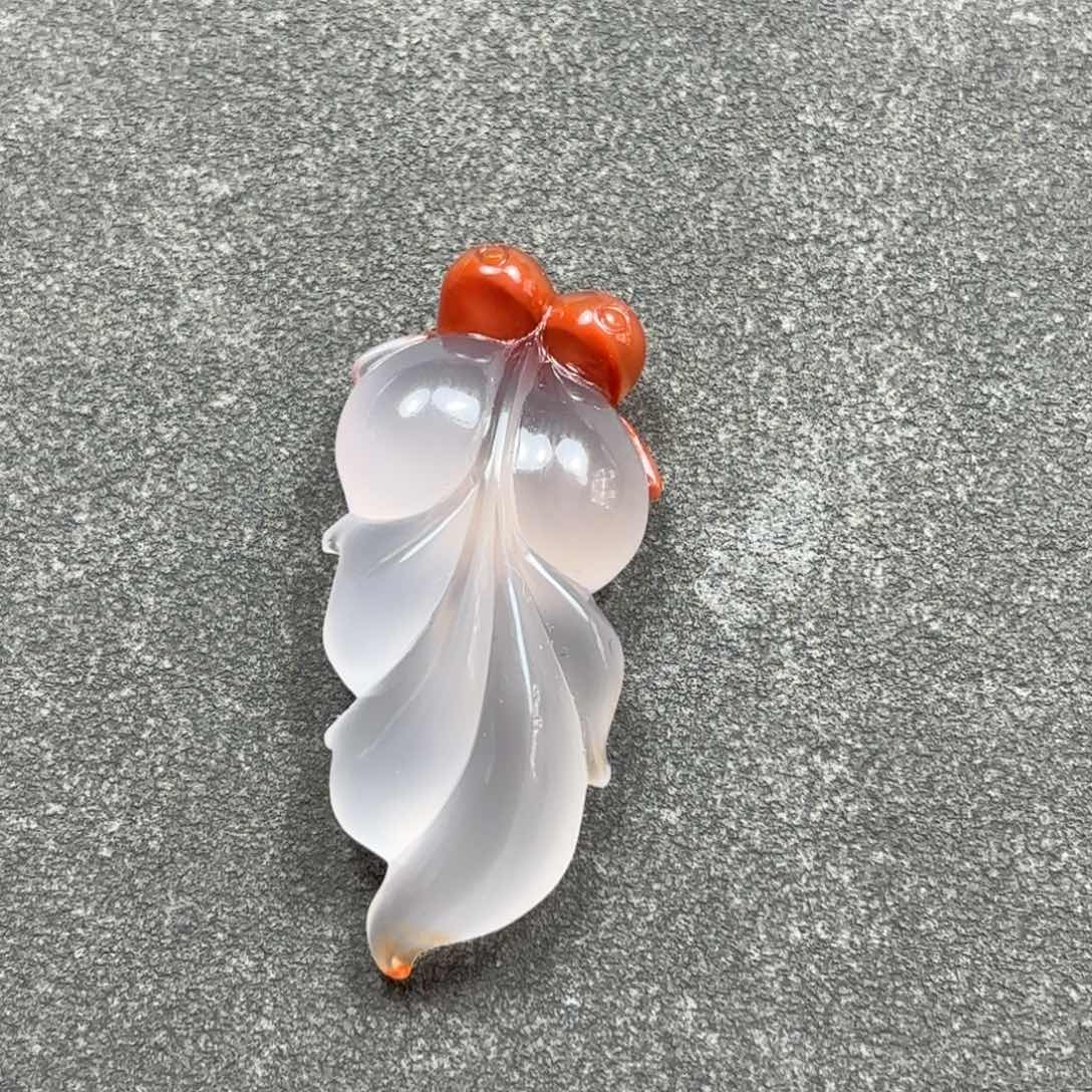 玛瑙/玉髓雕刻件未镶嵌茉*