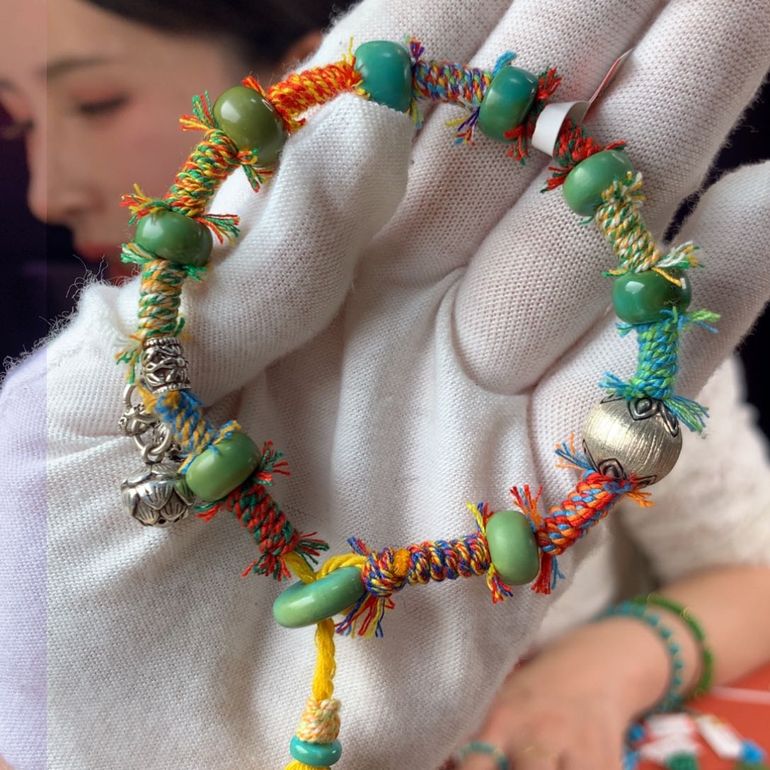 绿松石珠宝奇石未镶嵌手串