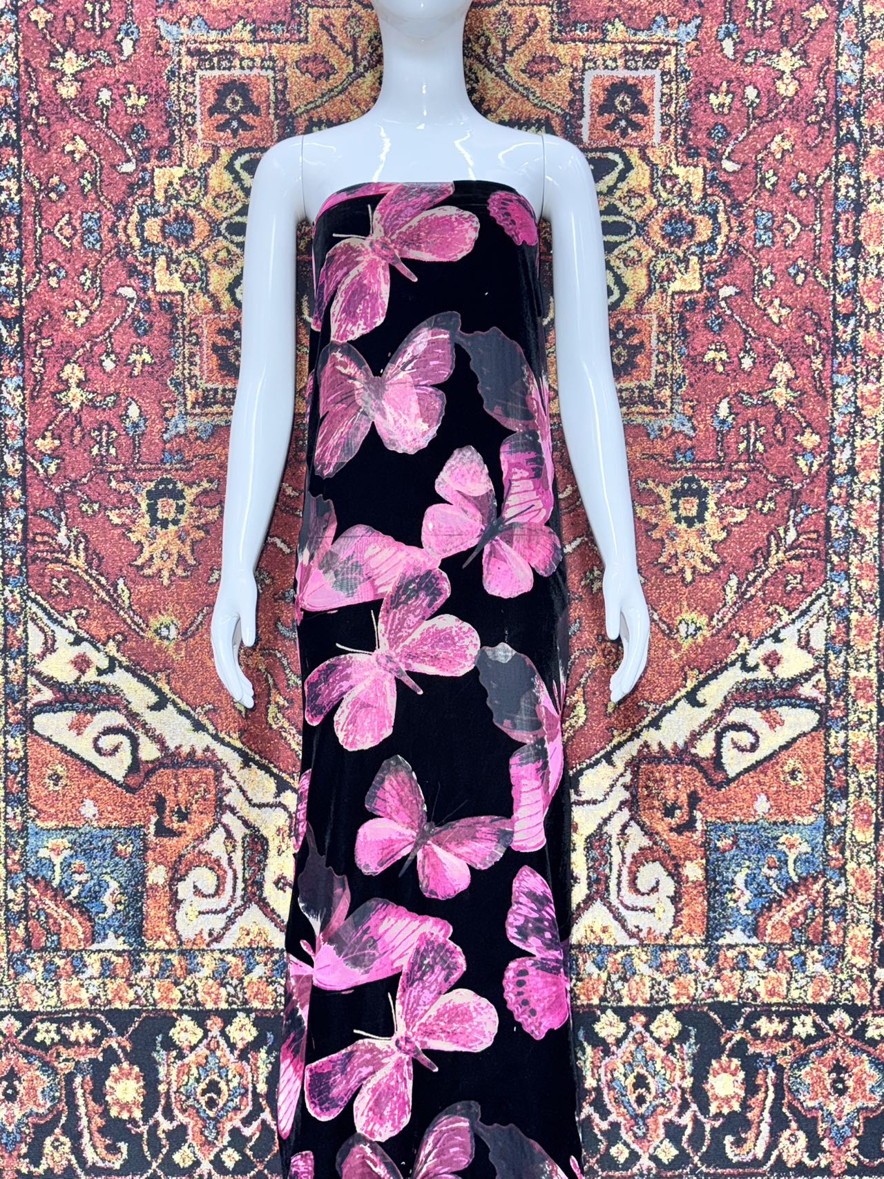 xiping duhawa锦绒印花烂花布料