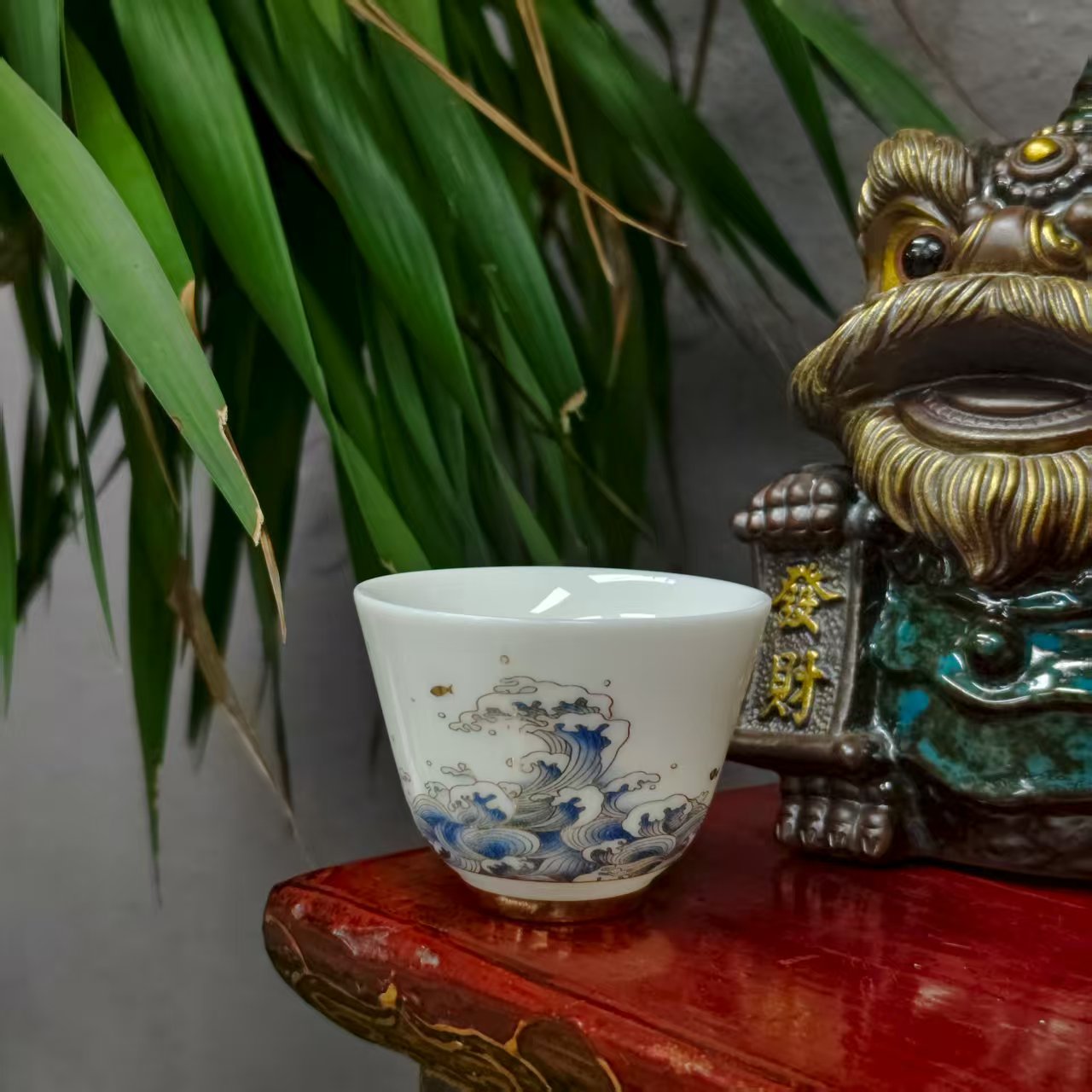 福悦款玉白瓷岚香杯cc4303