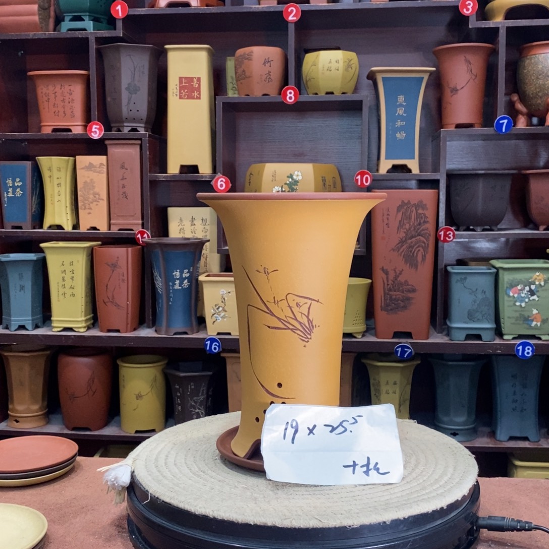 紫砂艺术紫砂花盆